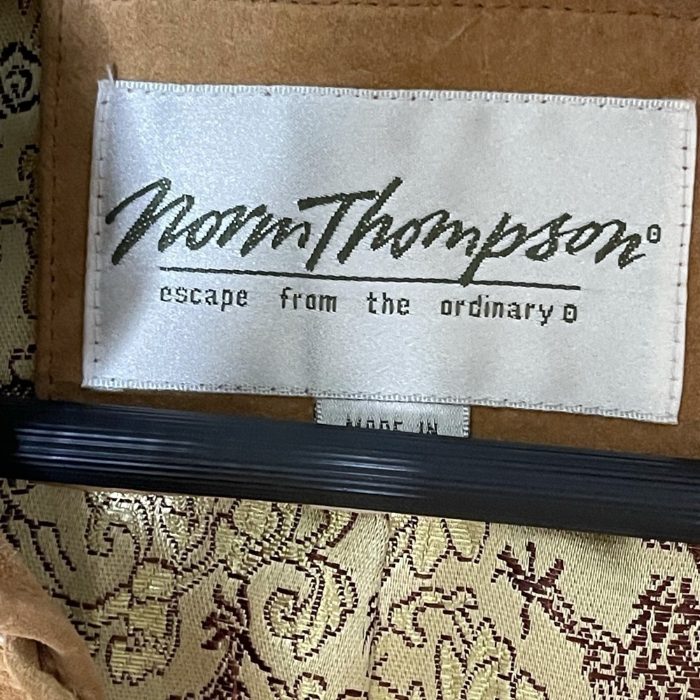 Norm Thompson vintage leather jacket blazer - Picture 11 of 12